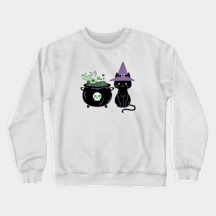 Witch Cat Crewneck Sweatshirt